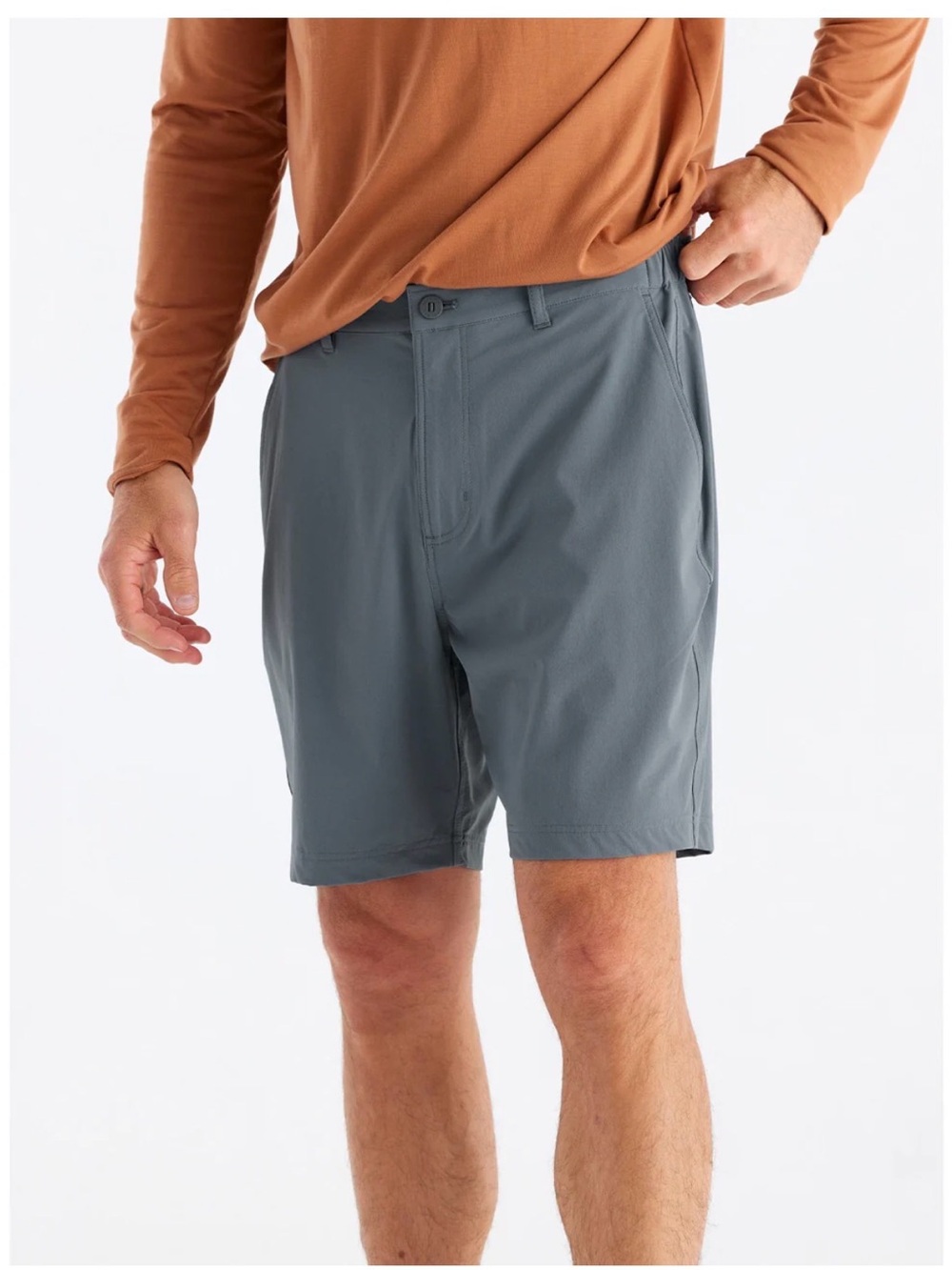 NWT Men’s Free Fly Apparel Latitude Short, size XL, slate blue